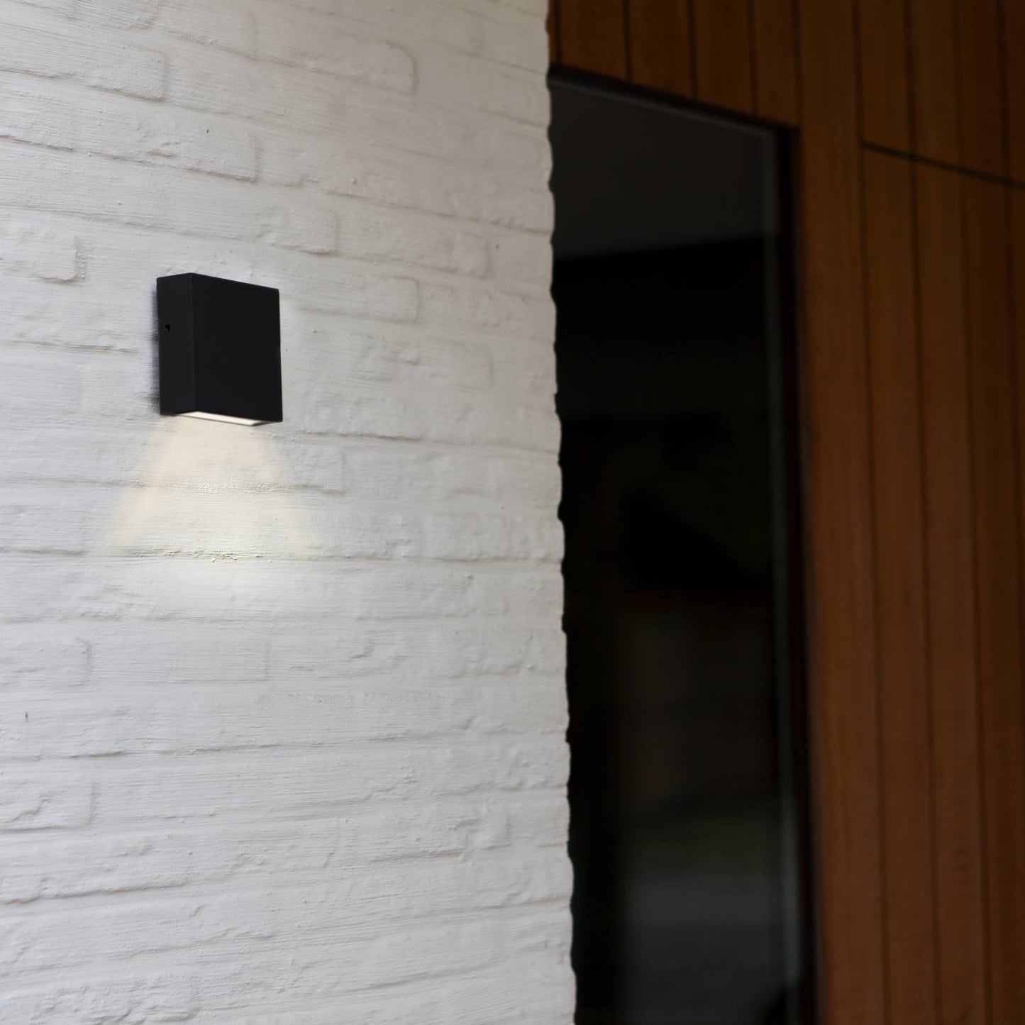 Applique murale d'extérieur sur secteur GEMINI XF GREY aluminium gris LED blanc H8,5cm