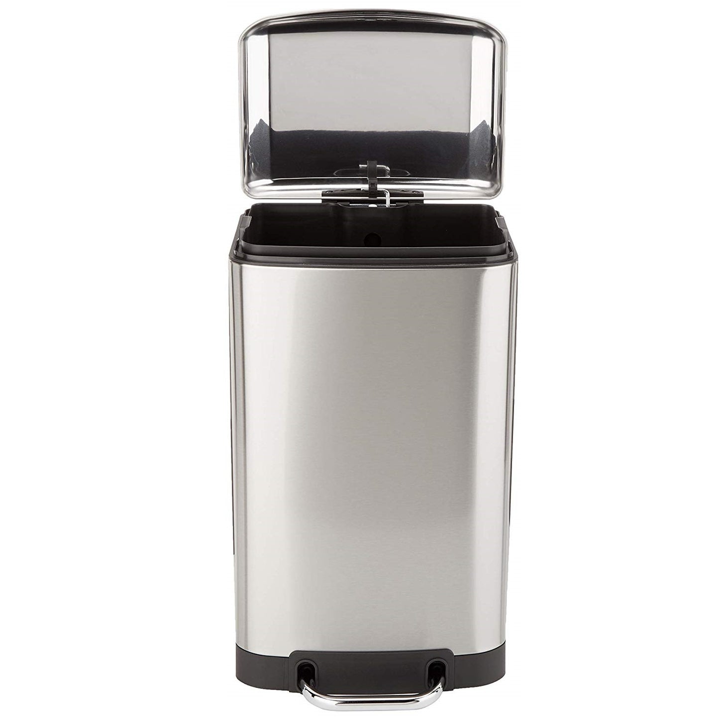 Poubelle de cuisine à pédale 30L Design GREENWICH en acier Inox avec seau couvercle bombé - REDDECO.com