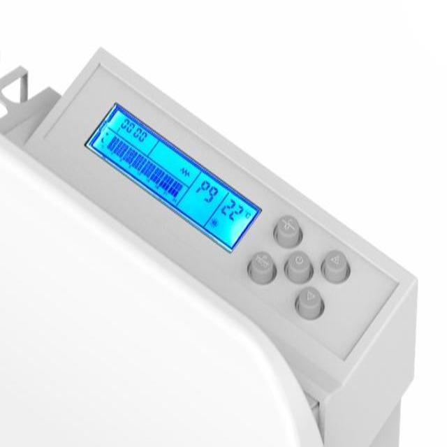 Radiateur électrique à inertie sèche bloc FONTE écran LCD 1500W ASPEN Norme NF