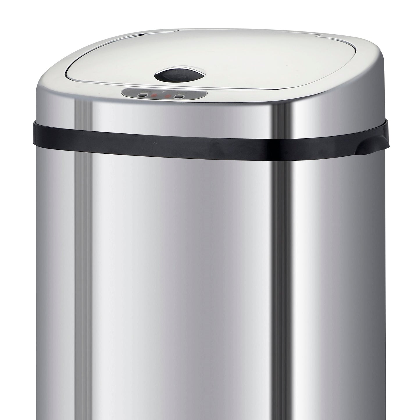 Couvercle de poubelle automatique rectangulaire modèle LARGO Chrome