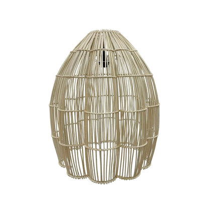 Abat jour naturel AVILA en rotin style bohème H60cm pour monture électrique E27