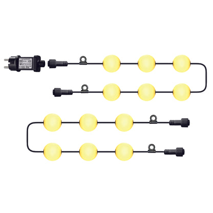 Guirlande lumineuse d'extérieur 12 boules Ampoule LED BOLLY LIGHT 11m avec crochet