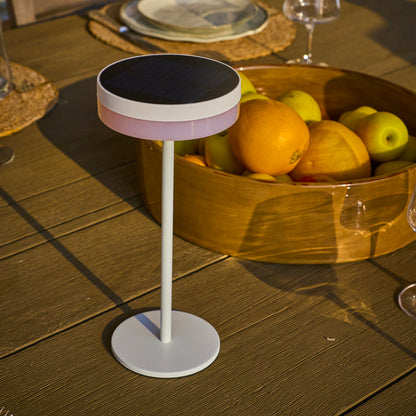 Lot de 2 lampes de table solaires et USB blanches LED blanc chaud dimmable 2x VIVIA MINI WHITE SOLAR H27cm