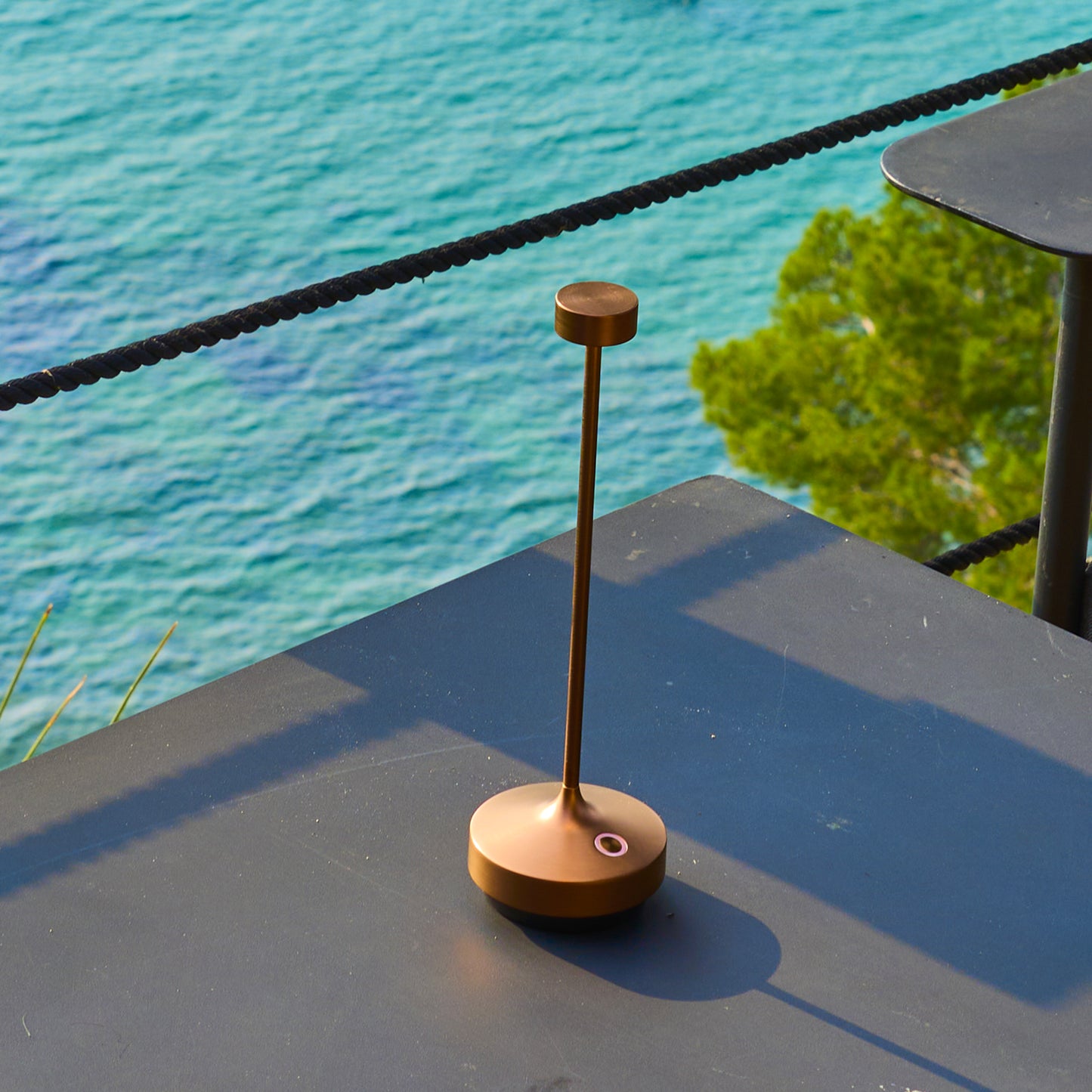 Lampe de table sans fil cuivre touch LED blanc chaud RUBY COPPER H25 cm