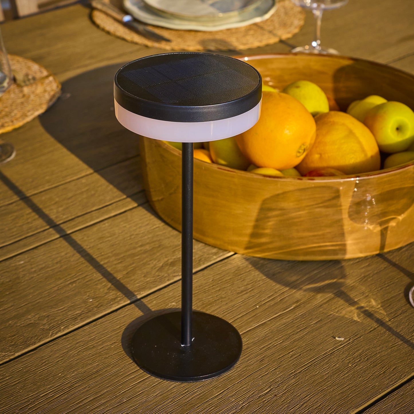 Lampe de table solaire LED blanc dimmable VIVIA MINI SOLAR H27cm