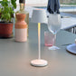 Lampe de table sans fil LED blanc chaud dimmable EMILY H25cm, White