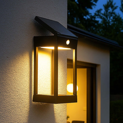 Applique murale solaire avec panneau solaire orientable LED blanc chaud/ froid SUNBRIK H27cm