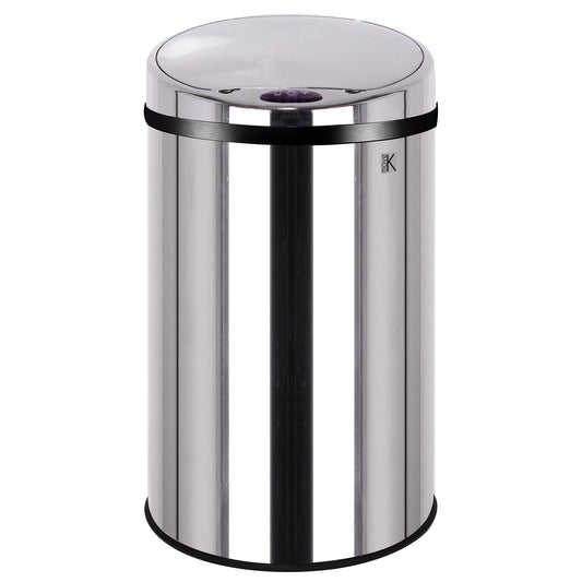 Poubelle de cuisine automatique 30L ARTIC en acier Inox H56cm avec cerclage