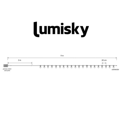 Guirlande lumineuse extérieur connectable 20 globes guinguette LED blanc chaud PARTY MILKY 8.70m 8 modes