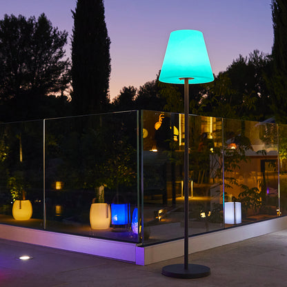 Lampadaire sans fil pied metal LED multicolore dimmable STANDY H150cm avec télécommande