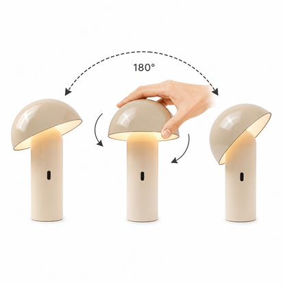 Lampe de table sans fil tête orientable LED blanc chaud TOD WHITE H28cm
