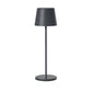 Lampe de table touch sans fil en aluminium gris KELLY ROCK LED blanc dimmable H38 cm