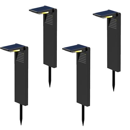 Lot de 4 balises solaires à planter LED blanc froid OSTRY H41cm Lumière Extérieur, Eclairage Solaire pour Jardin Chemin