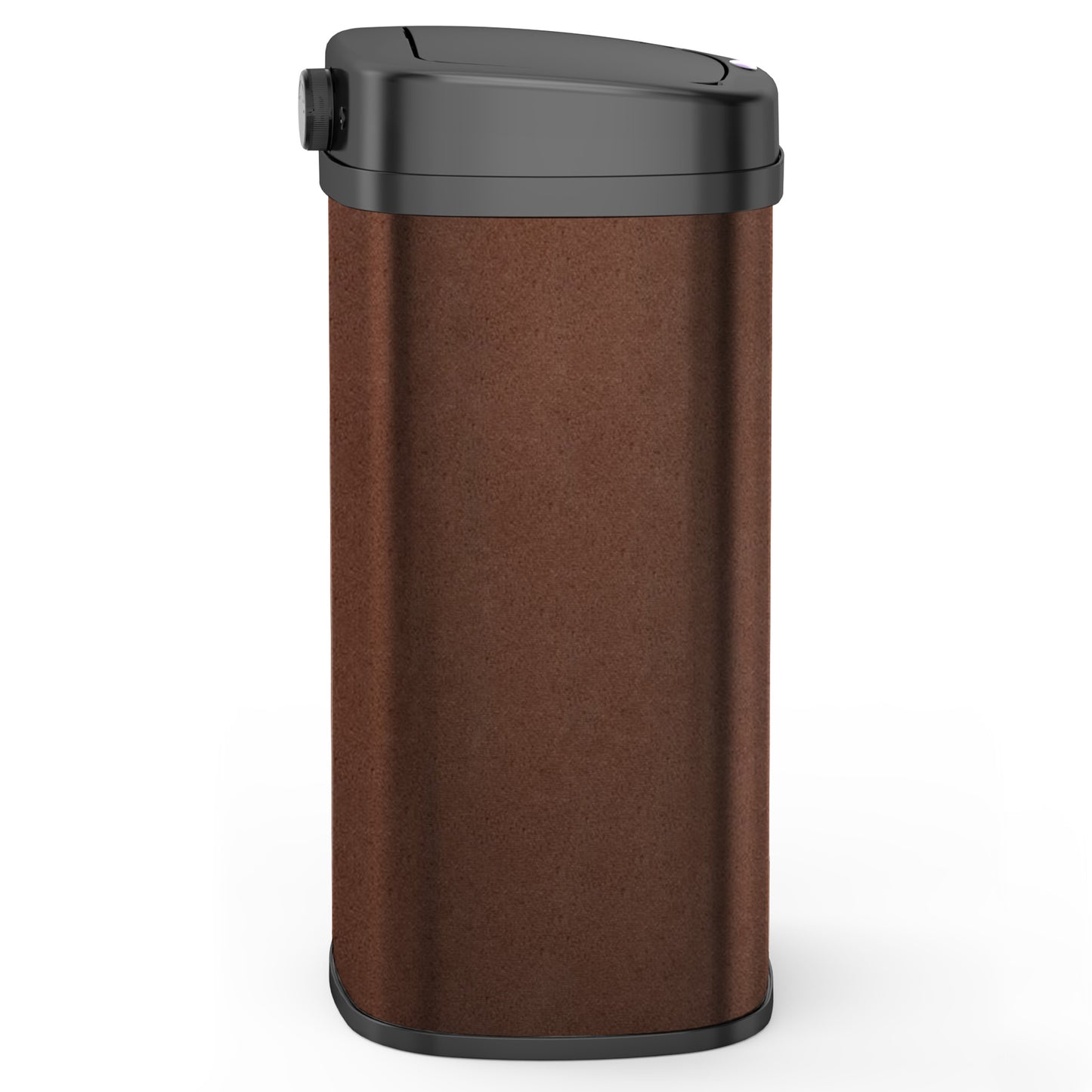 Poubelle de cuisine automatique 58L MAJESTIC CORTEN Marron grande capacité en INOX avec cerclage