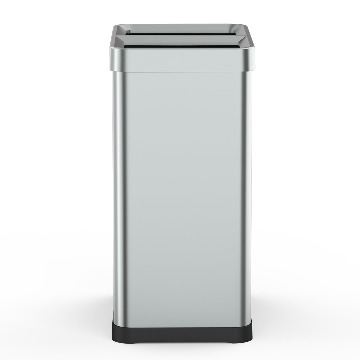 Poubelle de tri 2 x 30L en acier inoxydable TALLIN Open Top sans couvercle, design moderne pour bureau, cuisine, hôtel ou restaurant