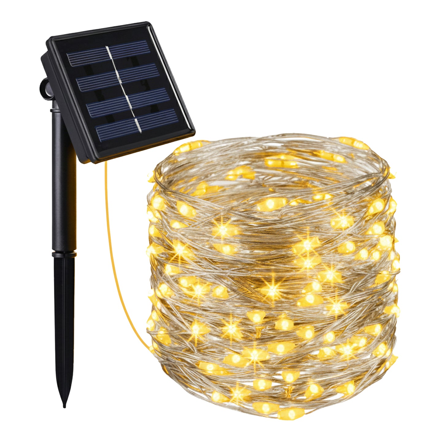 Guirlande lumineuse solaire rideaux 200 LED blanc chaud YOGY CURTAIN 200 4mx2m 8 modes