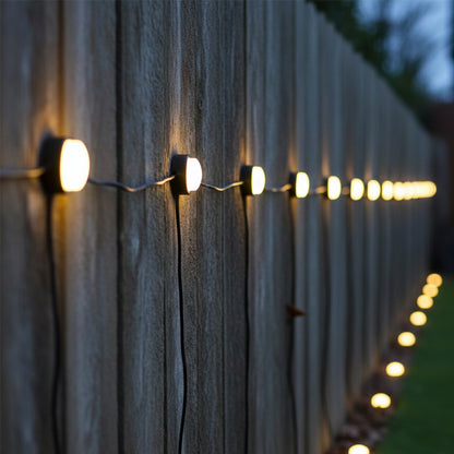 10 mini-spots lumineux solaires à piquer balisage allée SOLIRAY LED blanc chaud 12m