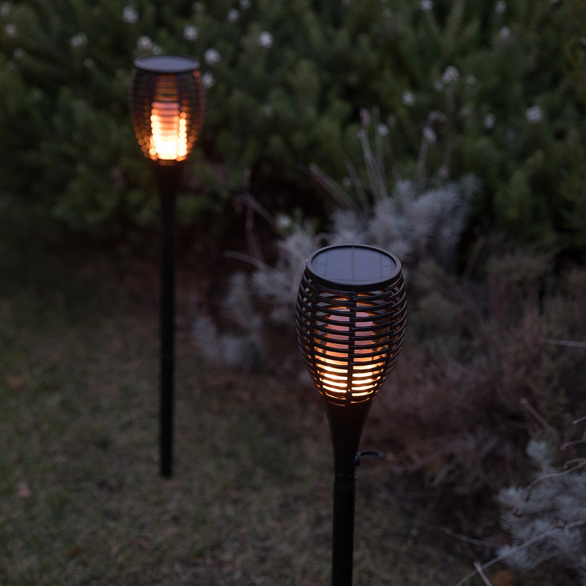 2 Torche effet flamme MAITY SUN H80CM
