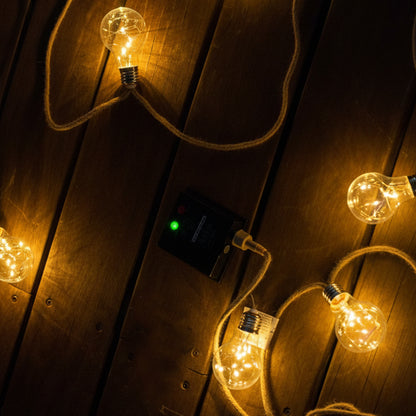 Guirlande lumineuse d'extérieur solaire raccordable 10 ampoules micro LED blanc chaud FANTASY STAR CORD SOLAR 8m