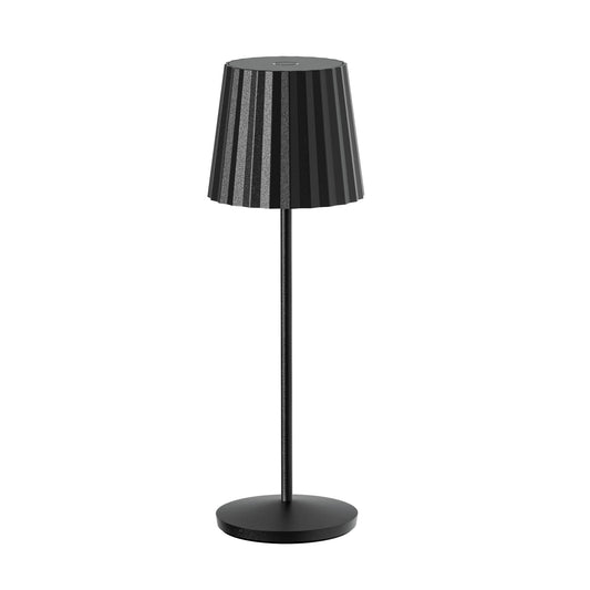 Lampe de table sans fil LED blanc chaud ABBY BLACK H30cm