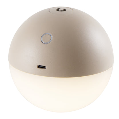 Lampe sans fil à poser ou à suspendre beige LED blanc chaud dimmable ALBEDO SAND ø12 cm