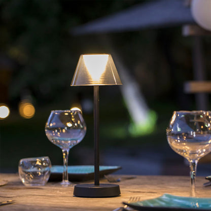 Lampe de table sans fil LED blanc chaud BEVERLY BLACK H34cm