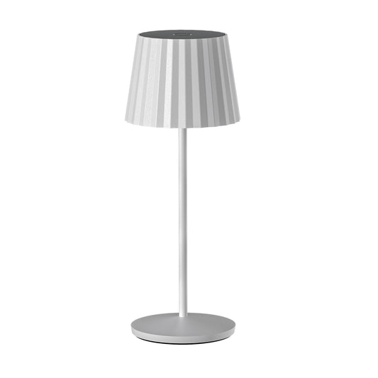 Lampe de table sans fil LED blanc chaud ABBY WHITE H30cm