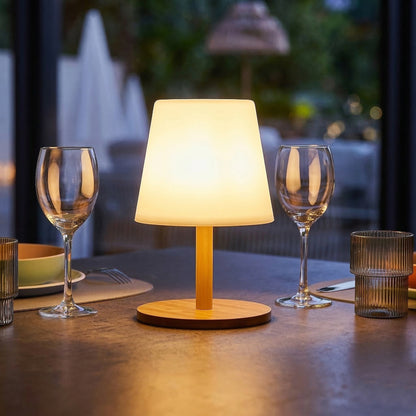 4 Lampe de table STANDY WOOD H25CM