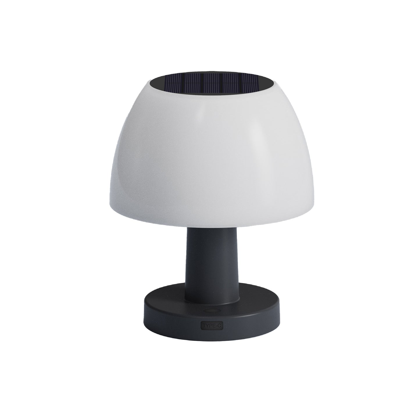 Lampe de table solaire LED blanc 4 intensités LUMINA H13,5cm