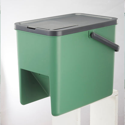 Lot de 3 Poubelles Empilables 20L pour Recyclage BERGEN Poubelles de Tri Sélectif en Plastique, Couleurs Jaune, Bleu, Vert et Gris