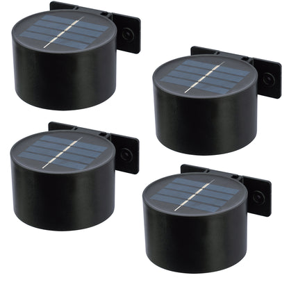 Lot de 4 appliques murales solaires LED blanc chaud 4x SPOTIK H4,5cm