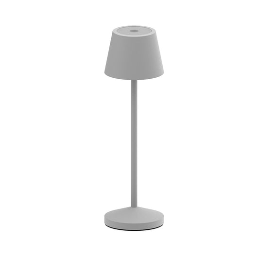 Lampe de table sans fil LED blanc chaud dimmable EMILY H25cm, Gris