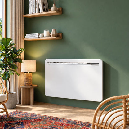 Radiateur électrique à inertie sèche bloc FONTE écran LCD 1500W ASPEN Norme NF