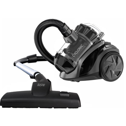 Aspirateur sans sac traineau multi cyclonique puissant filtration haute efficacité pour sols durs et tapis filtre HEPA 800 W 2L BLACK HUNTER - REDDECO.com