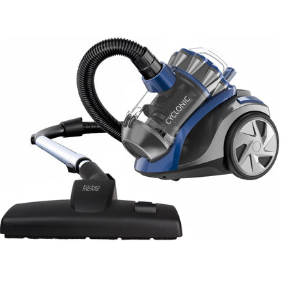 Aspirateur sans sac traineau multi cyclonique puissant filtration haute efficacité pour sols durs et tapis filtre HEPA 800 W 2L BLUE HUNTER - REDDECO.com