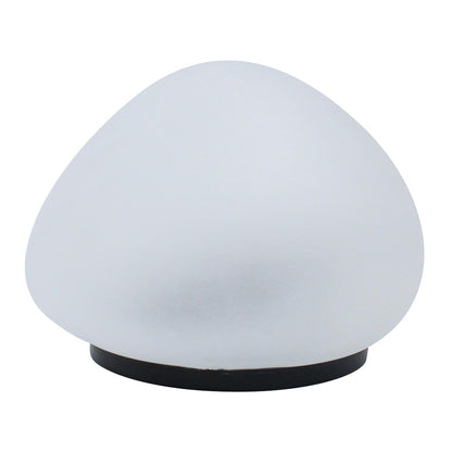Lampe solaire décorative galet LED blanc SOLENZARA ∅15cm - REDDECO.com
