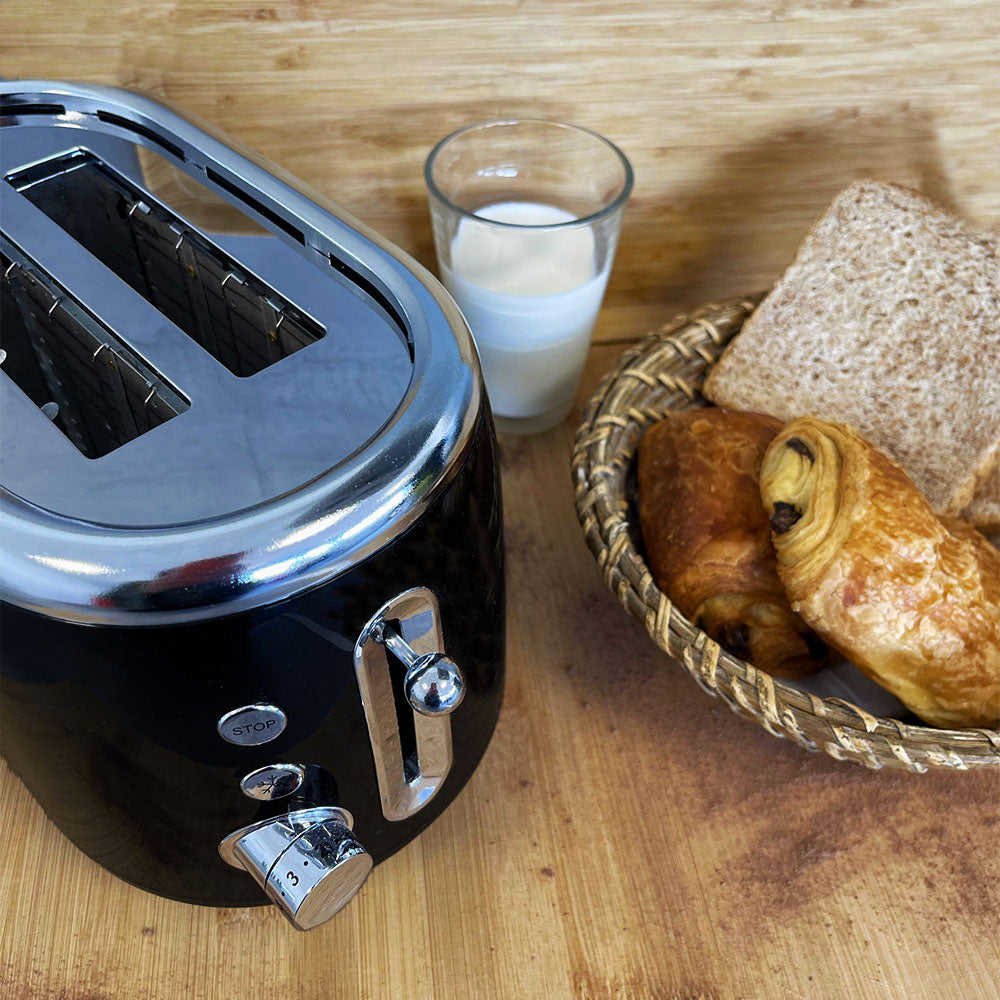 Grille pain toaster design vintage retro ALTO 700W multifonctions 2 fentes