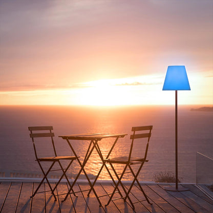Lampadaire sans fil pied metal LED multicolore dimmable STANDY H150cm avec télécommande - REDDECO.com