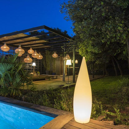 Lampadaire sans fil goutte LED multicolore dimmable CLASSY H120cm avec télécommande - REDDECO.com