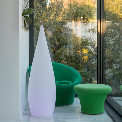 Lampadaire sans fil goutte LED multicolore dimmable CLASSY H120cm avec télécommande - REDDECO.com