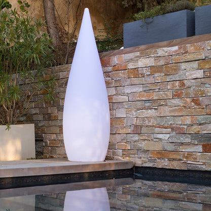 Lampadaire sans fil goutte LED multicolore dimmable CLASSY H120cm avec télécommande - REDDECO.com