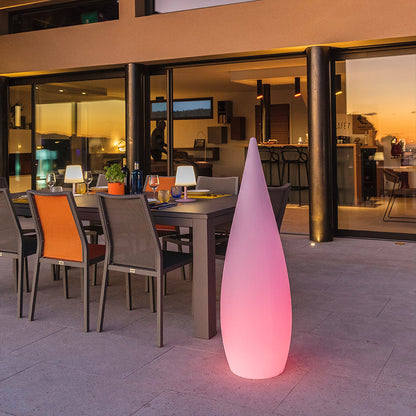 Lampadaire sans fil goutte LED multicolore dimmable CLASSY H120cm avec télécommande