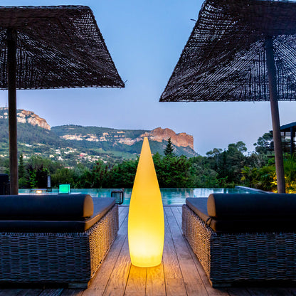 Lampadaire sans fil goutte LED multicolore dimmable CLASSY H120cm avec télécommande