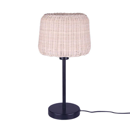 Lampe de table ISIDORA en rotin naturel et métal avec douille E27 H44 cm