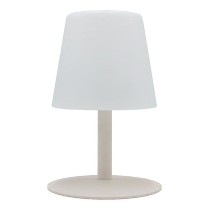 Lampe de table sans fil pied en acier crème LED blanc chaud/blanc dimmable STANDY MINI Cream H25cm - REDDECO.com