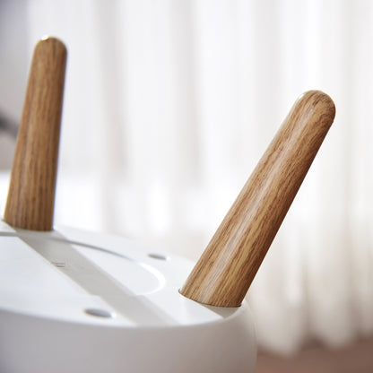 Poubelle sur pied de salle de bain touch 7L MALMO Couleur bois