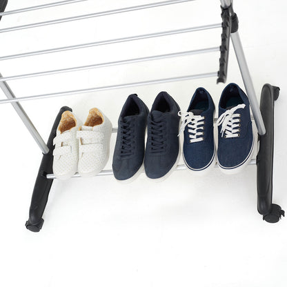 Séchoir à linge étendoir multifonction 18M ULTIMA 3 niveaux Noir et inox - REDDECO.com