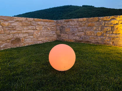 Boule lumineuse solaire flottante à piquer ou à poser LED blanc/multicolore SOLSTY ∅30cm